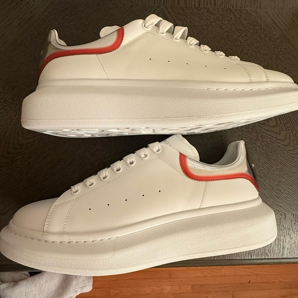 New Alexander McQueen Men’s Leather Low-Top Sneakers size 46 US 13 - Picture 10 of 11